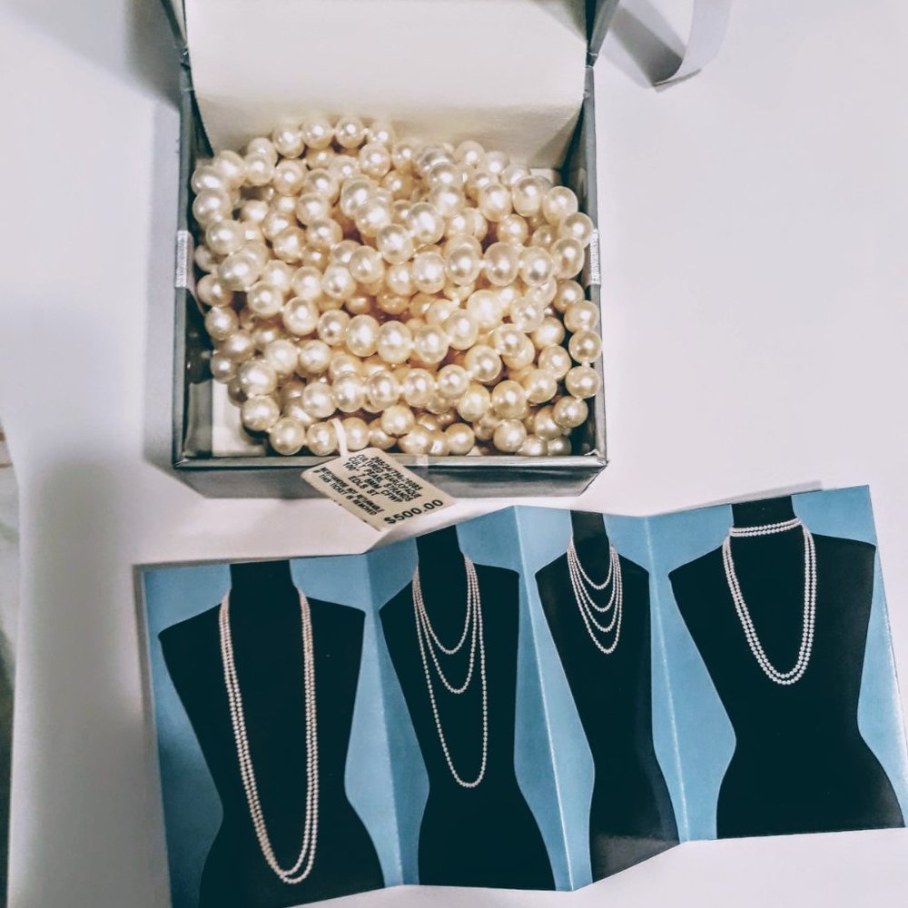 100" Cultured Freshwater Pearl Necklace 7-8 mm
